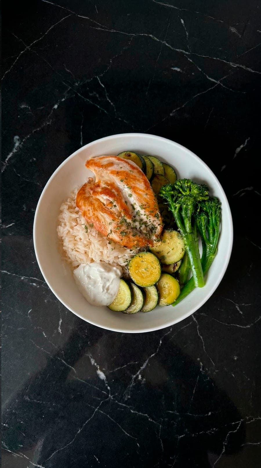Receta real del plan: pollo con arroz y calabacín